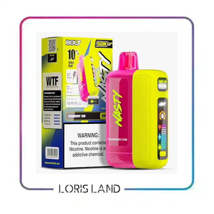 پاد یکبار مصرف کیوی توت فرنگی نستی ۵۰ هزار پاف